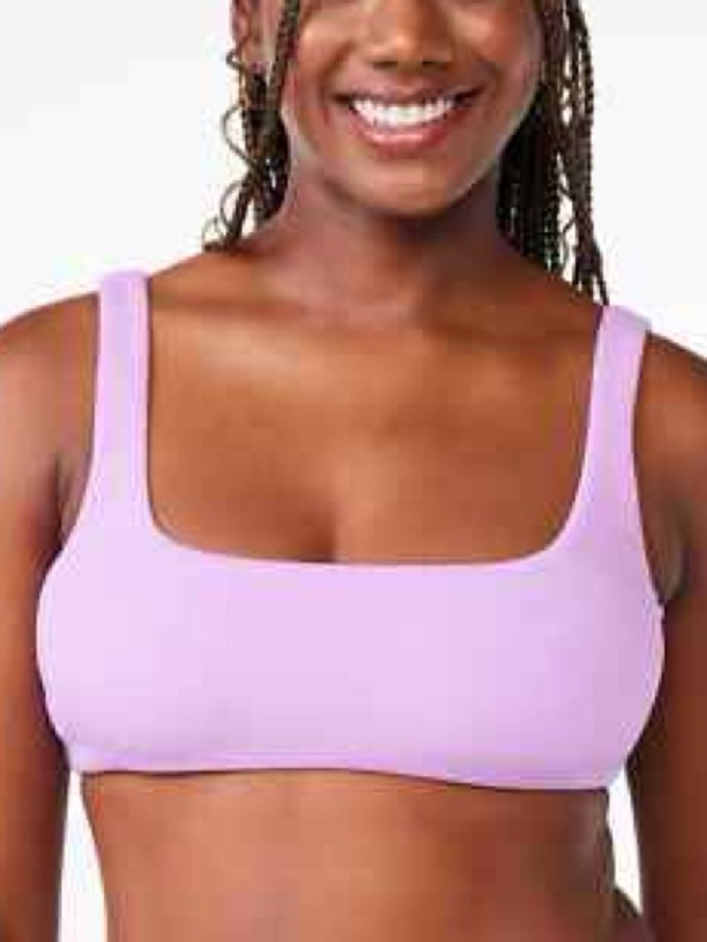 Lilac Square-Neck Bralette
